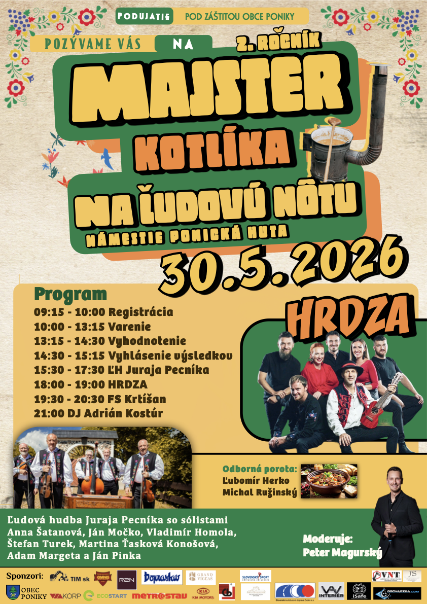 Plagát podujatia Majster kotlíka 2026
